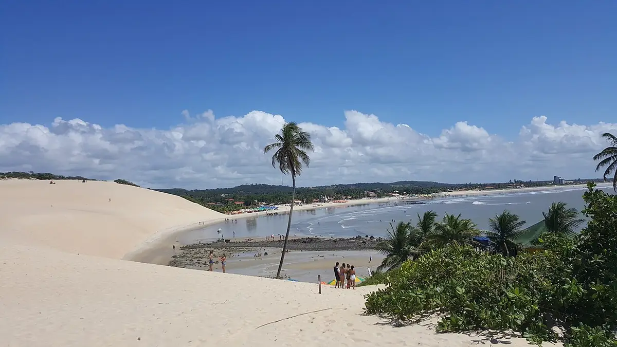 Dunas e praia de Genipabu, perto de Natal