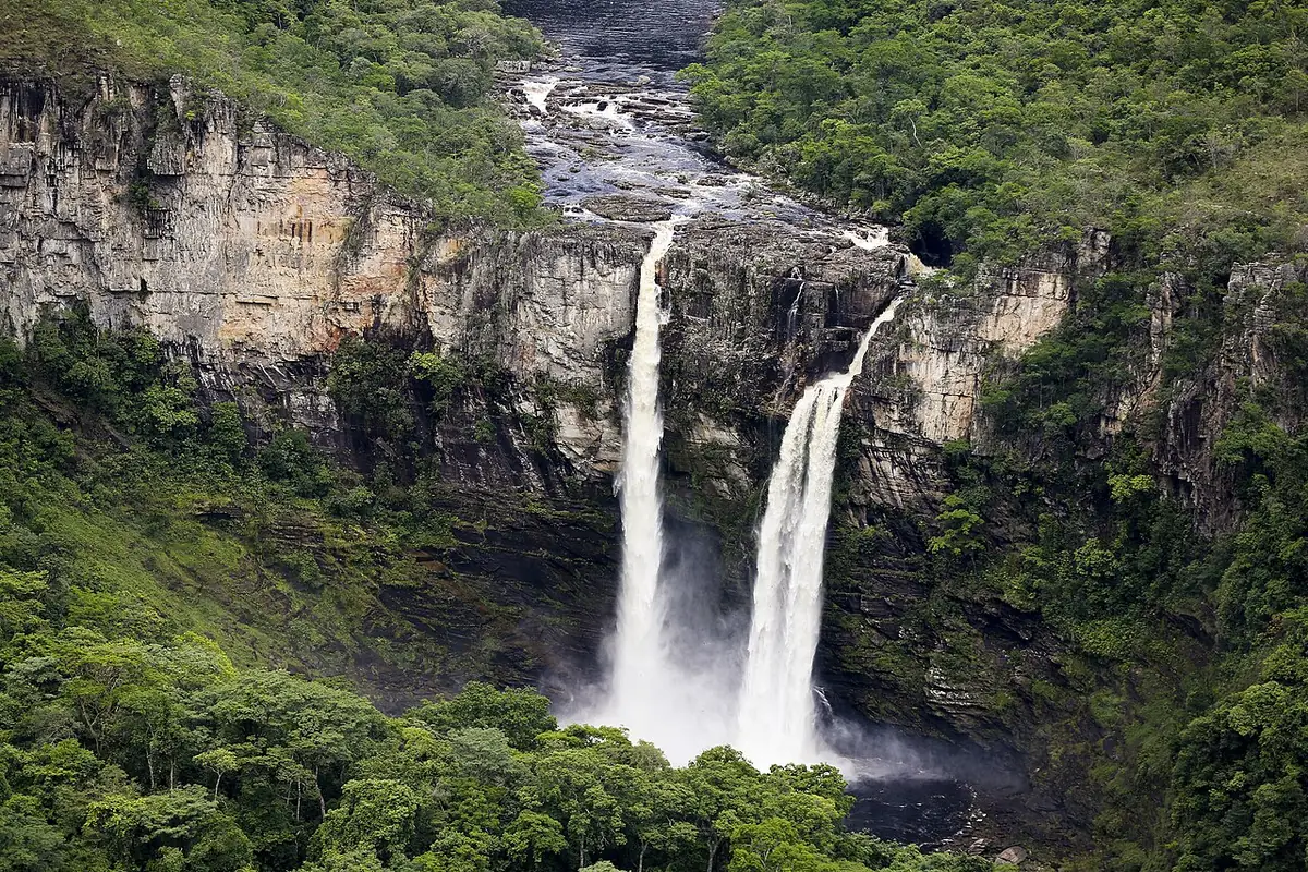 Saltos do rio Preto na Chapada dos Veadeiros